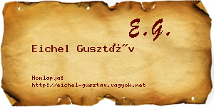 Eichel Gusztáv névjegykártya
